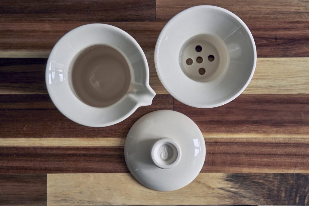 Elementy zestawu Slowpresso zaparzacz do kawy przelewowej